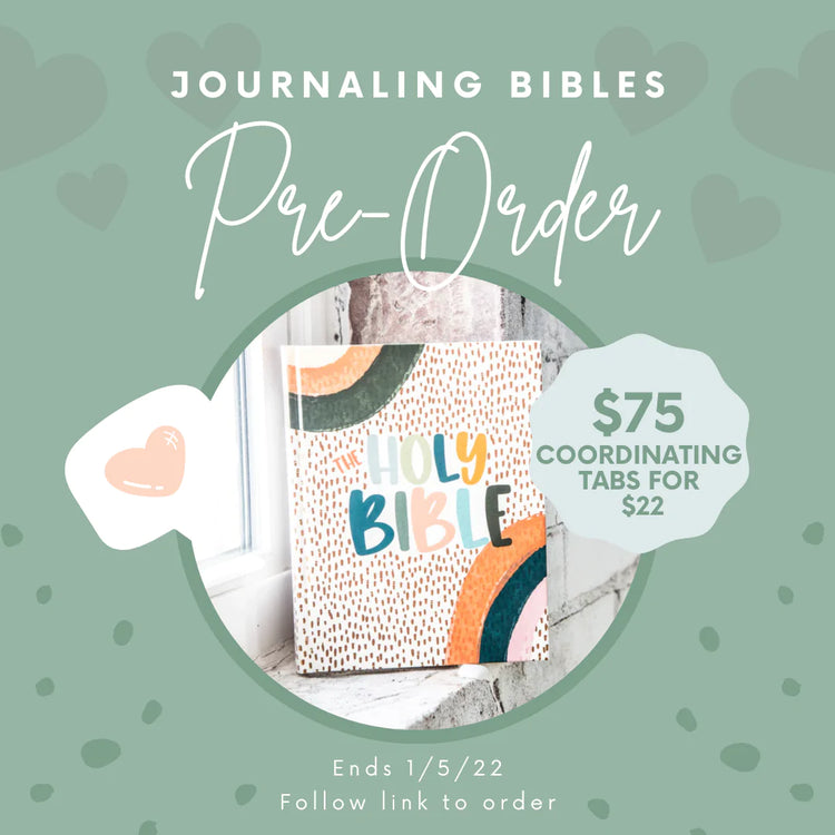 *Journaling Bible Tabs Pre-Order