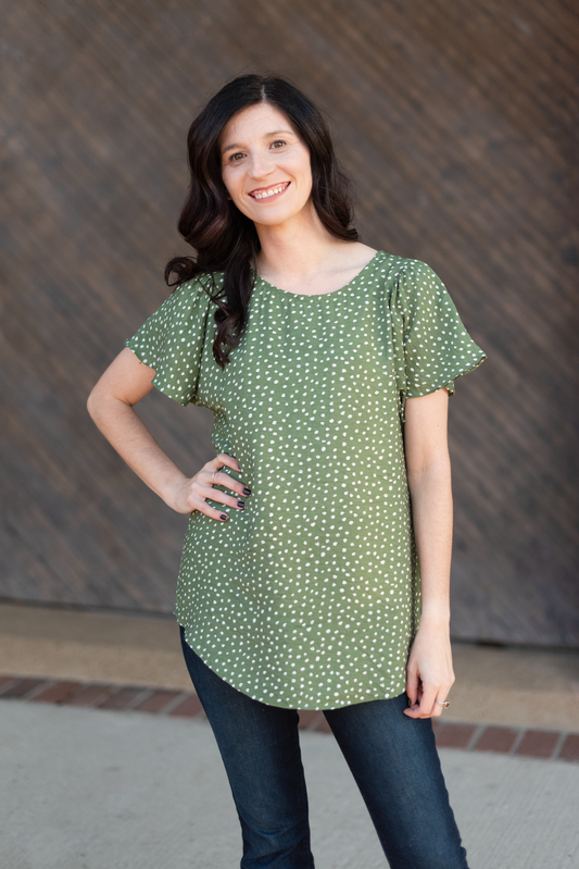 Dotty Top | Olive