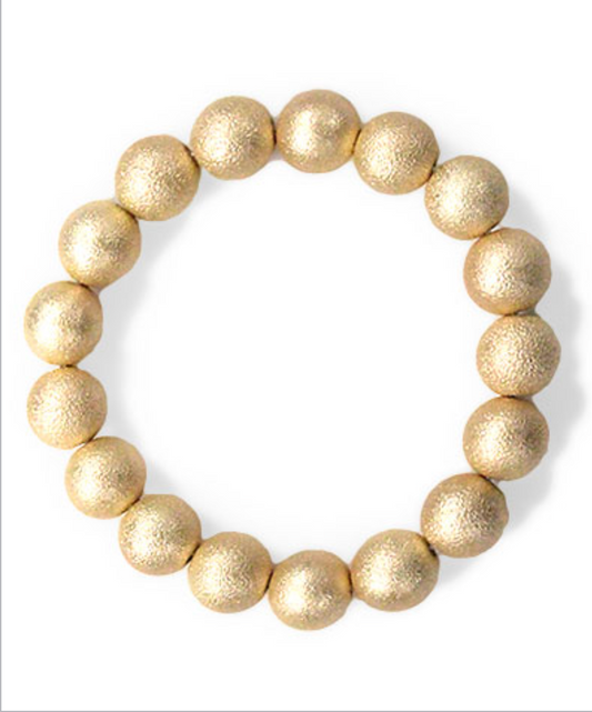 Bead Ball Bracelet | Gold