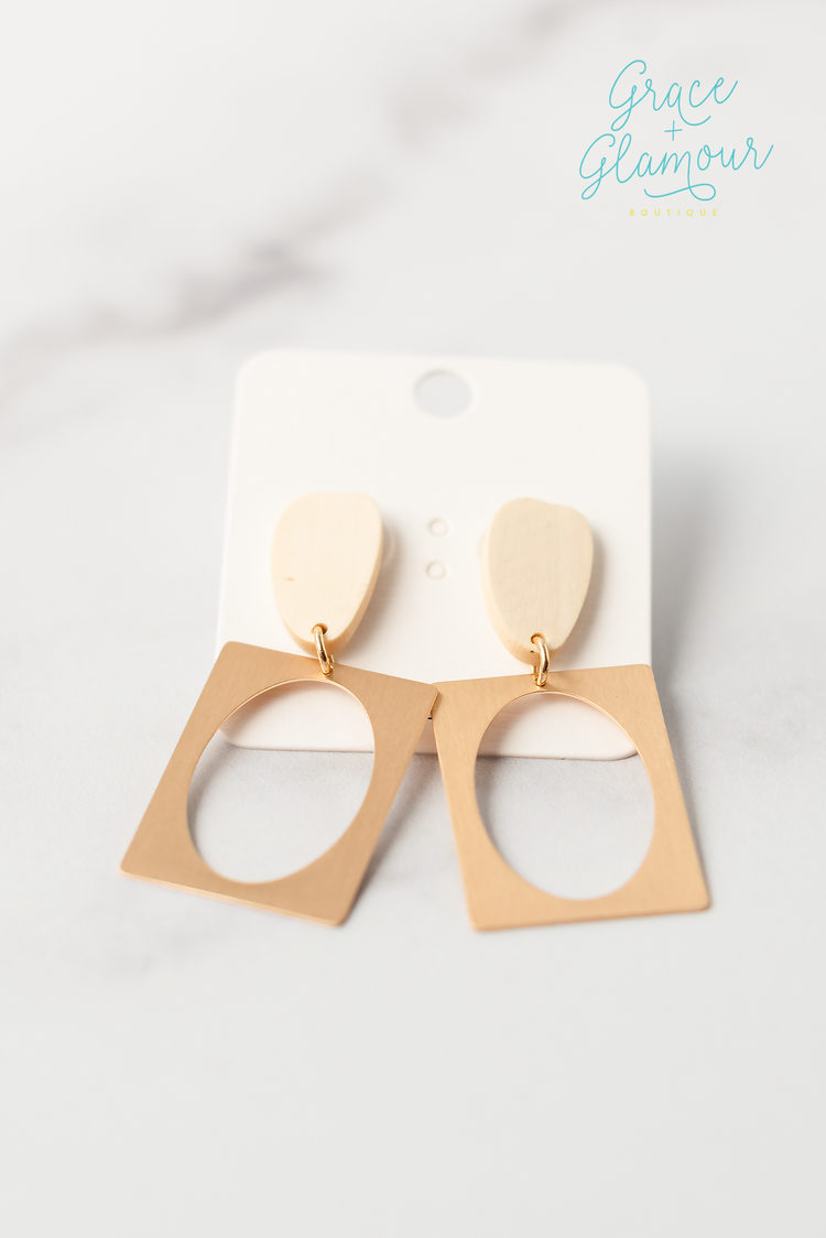 Cut It Out Earrings | Natural
